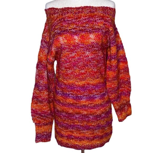 Ramy Brook Darla Space Dye One-Shoulder Sweater Dress - Small - Picture 7 of 8